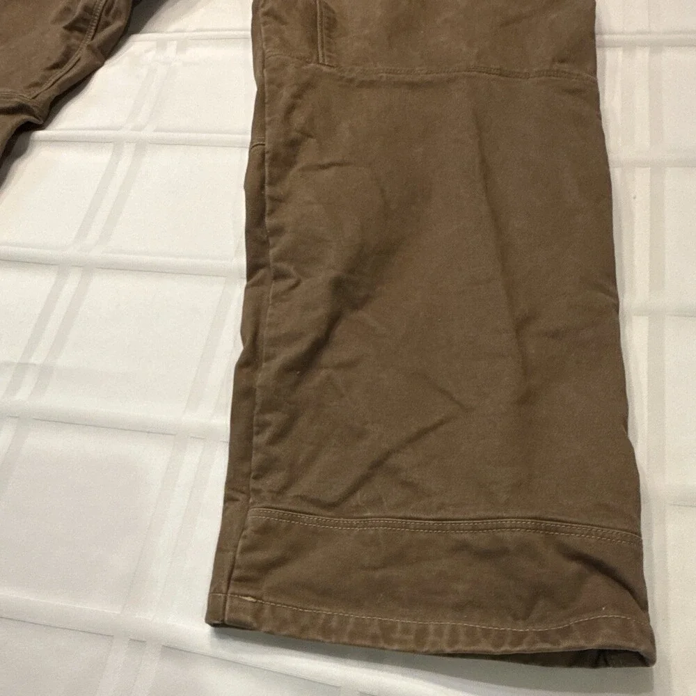 Kuhl Rydr Pants Mens 40x30 Brown Canvas Hiking Workwear Vintage Patina Dye